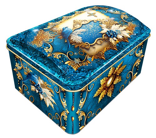 Новорічний подарунок у жерстяній упаковці RETAIL HOLDING №6 800 г. (Преміум)